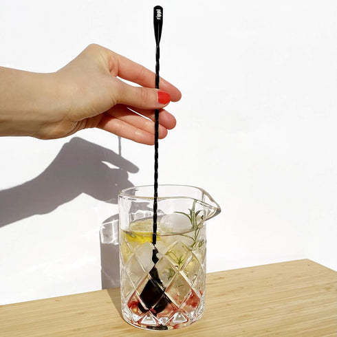 Rippl Cocktail Mixing Spoons - Bar Spoons for Stirring Cocktail Drinks - Bartender Tools for your Home Bar Set - Set of 4 Long Spoons for Stirring...