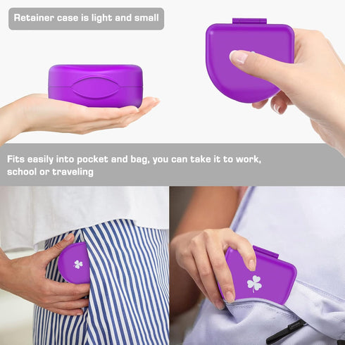 Retainer Case Denture Case: BVN Orthodontic Dental Case, Slim Braces Case, Mouth Guard Case, Denture Box, Teeth Aligner Case, Night Guard Case Con...