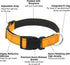 Dog Collars Adjustable for Puppy,Heavy Duty Waterproof Dog Collar with Quick Release Buckle,Girl Boy Female Male Reflective Nylon Dog Collar with ...
