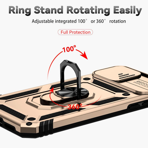 Hitaoyou iPhone xr case with Camera Cover,iPhone xr Phone Case, iPhone xr case with Stand Military Grade Shockproof Heavy Duty Protective with Mag...