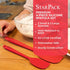 StarPack Premium Silicone Spatula Set of 4 (2 Small, 2 Large) - High Heat Resistant to 600°F, Hygienic One Piece Design, Non Stick Rubber Cooking ...