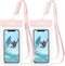 IPX8 Waterproof Phone Pouch/Case, 2 Pack Universal TPU Cell Phone Dry Bag Underwater Protector with Detachable Lanyard for iPhone 14 13 12 Pro Max...