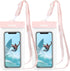 IPX8 Waterproof Phone Pouch/Case, 2 Pack Universal TPU Cell Phone Dry Bag Underwater Protector with Detachable Lanyard for iPhone 14 13 12 Pro Max...