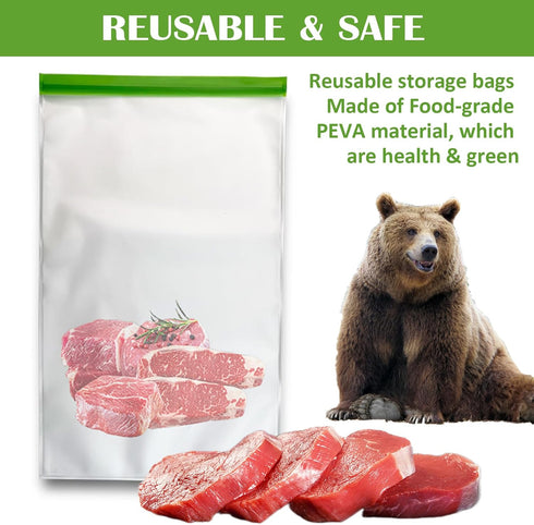 Odor Proof Food Storage Bear Bags Reusable Zipper Barrier Bags Airtight Bags Keep Fresh and Waterproof for Backpacking, Camping, Outdoor Bear Proo...