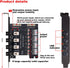 Hard Drive Power Switch Module for 2.5/3.5 inch SATA HDD/SSD, SATA Switch, HDD Power Switch Hard Drive Selector?Controls up to Four HDDs...