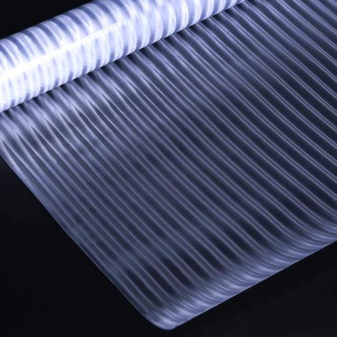 Mangobox Privacy Window Film Frosted Fluted Window Film Static Cling Window Sticker Reeded Glass Tinting for Bathroom Door Covering UV Block Etche...