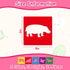 24 Piece Stencils for Kids Stencils for Painting Sidewalk Chalk Stencils Outdoor Garden Themed Stencils Animal Style Collection-8in...