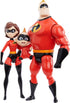 Disney Pixar Incredibles Storyteller 3 Action Figure Pack, Mr Incredible, Elastigirl and Jack-Jack, Battle for The City Gift Pack...