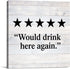 Country Would Drink Here Again Farmhouse Canvas Print Wall Art Decor Humor Kitchen Bar Sign Painting Poster Plaque Rustic Home Decoration (8 X 8 i...
