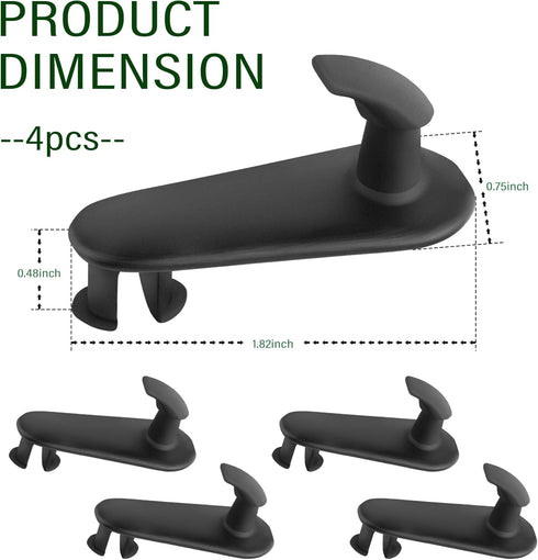 4PCS Car Floor Mat Clips,Car Mat Clips Replacement OEM#08210-00820 08211-00720 Car Interior Accessories,Car Retainer Clips Compatible with Toyota ...