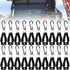 20 PCS Glove Clips for Work, Black Glove Holder Clips, Work Safety Clip for Construction Guard Labor, Glove Grabber Glove Keeper Belt Glasses Helm...