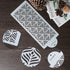 RAYNAG 3 Pcs Cake Decorating Stencils Mold Plastic Templates Spray Floral Cake Molds Cookie Fondant Dessert Decorating Molds Side Baking Mesh Sten...