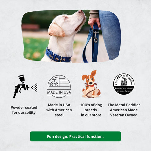 Husky - Key Holder & Dog Leash Hanger for Wall - Large 9 inch Wide with 5 Hooks - Made in USA...