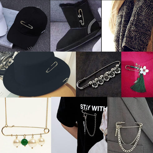 Honbay 20PCS 3Inch Heavy Duty Extra Large Safety Pins for Blankets, Skirts, Kilts, Crafts (Gold)...