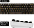 Fogruaden 61 Keys Black Clear Keycap Set, OSA Profile Transparent PC Material Keycaps, Only Compatiable 61 Key Cherry Gateron MX Switches Mechanic...