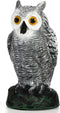 SolisConvene Fake Owl Garden Statue Fake, Owl Scarecrow Sculpture to Frighten Birds, Plastic Owls Devices to Scare Birds Away for Outdoor Decor,Ho...