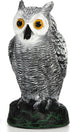 SolisConvene Fake Owl Garden Statue Fake, Owl Scarecrow Sculpture to Frighten Birds, Plastic Owls Devices to Scare Birds Away for Outdoor Decor,Ho...