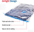 5 Pack Small Vacuum Storage Bags for Comforters, Blankets & Clothes – Vacuum Sealed Compression Bags with Hand Pump – Space Saver Storage Bags for...