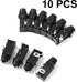 uxcell 10 Pcs 6.35mm 1/4 Inch Stereo Socket 4 Pins PCB Panel Mount Connectors Headphone Mono Thread Lock Audio Jack Connector for DIY Replacement ...