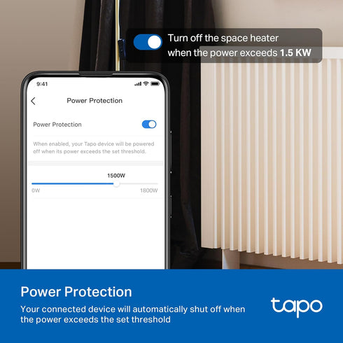 TP-Link Tapo Wi-Fi Smart Plug, ???????????? ????????????????????, Compatible with Alexa & Google Home & Samsung SmartThings, Timer, 15A/1800W Max,...