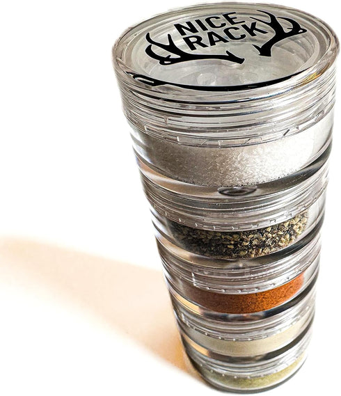 NICE RACK Mini Travel Spice Rack Filled with Organic Herbs, Refillable, Made in USA, Camp Spice Kit - Great Gift, CAMPING, RV, Purse, Backpacking ...