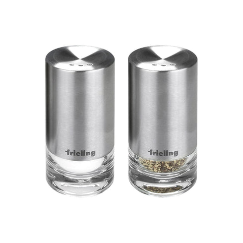 Frieling USA Sylva Salt or Pepper Shaker Acrylic, 3.3" x 1.7", Clear/Stainless Steel...