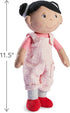 HABA Snug Up Doll Rumbi - 10" Soft Doll with Black Hair and Pink Overalls - Machine Washable for 18 Months and Up...