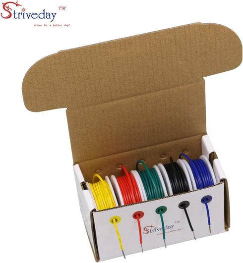 18 AWG Flexible 1007 Wire Tinned Copper Electric wire 18 gauge Coper Hook Up Wire 300V Cables electronic stranded wire cable electrics DIY kit...
