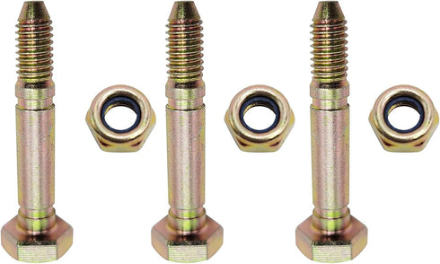 Cpartstore-Top 3-Pack 53200500 Shear Pin Bolts and Nuts Replaces Ariens 532002 03204300 51001600 510016 Snow Blowers...