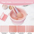 Makeup Brush Cleaner, 3 in 1 Clean, Dry, Storage Makeup Brush Cleaners Mat, Environmentally Friendly Silicone Makeup Brush Cleaning Bowl, Makeup B...