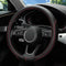 LABBYWAY Microfiber Leather Auto Car Steering Wheel Cover, Universal Fit 15 Inch Anti-Slip Wheel Protector, Black...