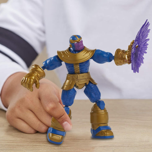 Marvel Avengers E8344 Bend and Flex Action, 6-Inch Flexible Thanos Figure, Includes Accessory, Ages 4 and Up, Multicolor...