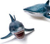 Gemini&Genius Sea Animal Great White Shark and Whale Shark Action Figure Set Soft Rubber Ocean Sea Animal Marine Animal Model Toys for Kids Swimmi...