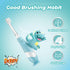 Papablic Toddler Sonic Electric Toothbrush for Ages 1-3 Years, Baby Electric Toothbrush with Cute Dino Cover and Smart LED Timer, 4 Brush Heads (D...