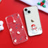 Lafunda Christmas Case for iPhone 15 Plus for Women Girls Kids Men Liquid Silicone Slim Soft TPU Bumper Cover Cute Clear Xmas Snowflake Series Pro...