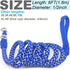 Reflective Dog Leash 2ft 3ft 4ft 6ft 10ft, Heavy Duty Dog Leash Nylon Braided Strong Rope Dog Lead for Small Medium Large Dogs Walking Leash (Blue...