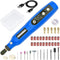 Cordless Rotary Tool Kit, 3.7V Mini Grinder with 5 Variable Speed, Front LED Work Light, 42pcs Accessories Electric Multi-Tool for Polishing, Clea...