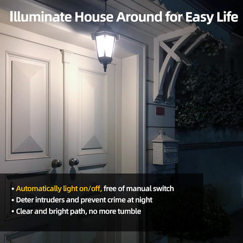Dusk to Dawn LED Outdoor Light Bulb 100 Watt Equivalent, 13W Automatic On/Off Sensor Light Bulb Daylight 5000K, 1200LM, A19 Dusk to Dawn Light Bul...
