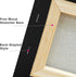 PHOENIX Black Stretched Canvas, 6x8 Inch/4 Pack - 3/4 Inch Profile, 8 Oz Quadruple Gesso Primed 100% Cotton Blank Black Canvases for Acrylic, Oil,...