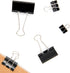 DSTELIN Binder Clips Paper Clamps Assorted Sizes 120 Count (Black), Large, Medium, Small, X Small and Micro, 5 Sizes in One Pack, Meet Your Differ...