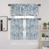 Kitchen Curtains 24 Inch Floral Tier Curtains Farmhouse Cafe Curtains Multicolor Floral Printed Small Window Curtains for Laundry Room Bathroom, R...
