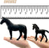 Gemini&Genius Horses Toy for Kids, Farm Horse Animal Playset, Stallion with Horse Cub Family Action Figures Party Favors Supplies, Party Cupcake T...