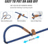 Mile High Life | Dog Rope Leash with Genuine Leather Tailored Connection | Dog Slip Lead | Dual Configuration | with Heavy Duty Metal Sturdy Clasp...
