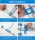 Cabinet Hardware Jig, Punch Locator Drill Guide,Wood Drilling Dowelling Guide for Installation of Handles Knobs on Doors and Drawer, Cabinet Templ...