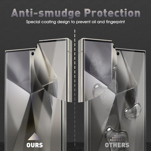(3 Pack) TPU Screen Protector for Samsung Galaxy S24 Ultra 5G Protector De Pantalla, Self-Healing, Ultra HD, Fingerprint Unlock Support, Silky Tou...