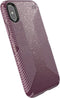 Speck Products Compatible Phone Case for Apple iPhone XS/iPhone X, PRESIDIO GRIP + GLITTER Case, Starlit Purple with Gold Glitter/Cattleya Pink...