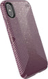 Speck Products Compatible Phone Case for Apple iPhone XS/iPhone X, PRESIDIO GRIP + GLITTER Case, Starlit Purple with Gold Glitter/Cattleya Pink...