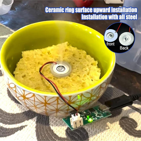 8 Pcs Atomization Disc, DC 5V USB Humidifieration Atomization Disc Mirco Interface, Atomization Disc Mist Maker, Atomization Module with Timing Sw...