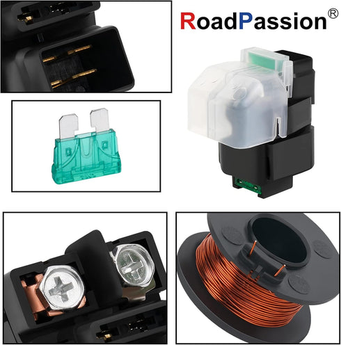 Road Passion Starter Solenoid Relay for Suzuki DR650SE 1996-2016 / GSX-R600 1997-2000 / GSX-R750 1996-1999 / GSF600S 600 1996-2003...