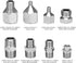 8 PCS Airbrush Adaptor Kit Compressor Connector Set 1/4 to 1/8 Threaded Plug for Connecting for Compressor and Airbrush Hose...